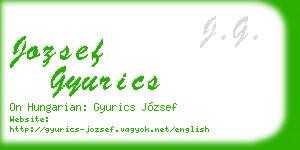 jozsef gyurics business card